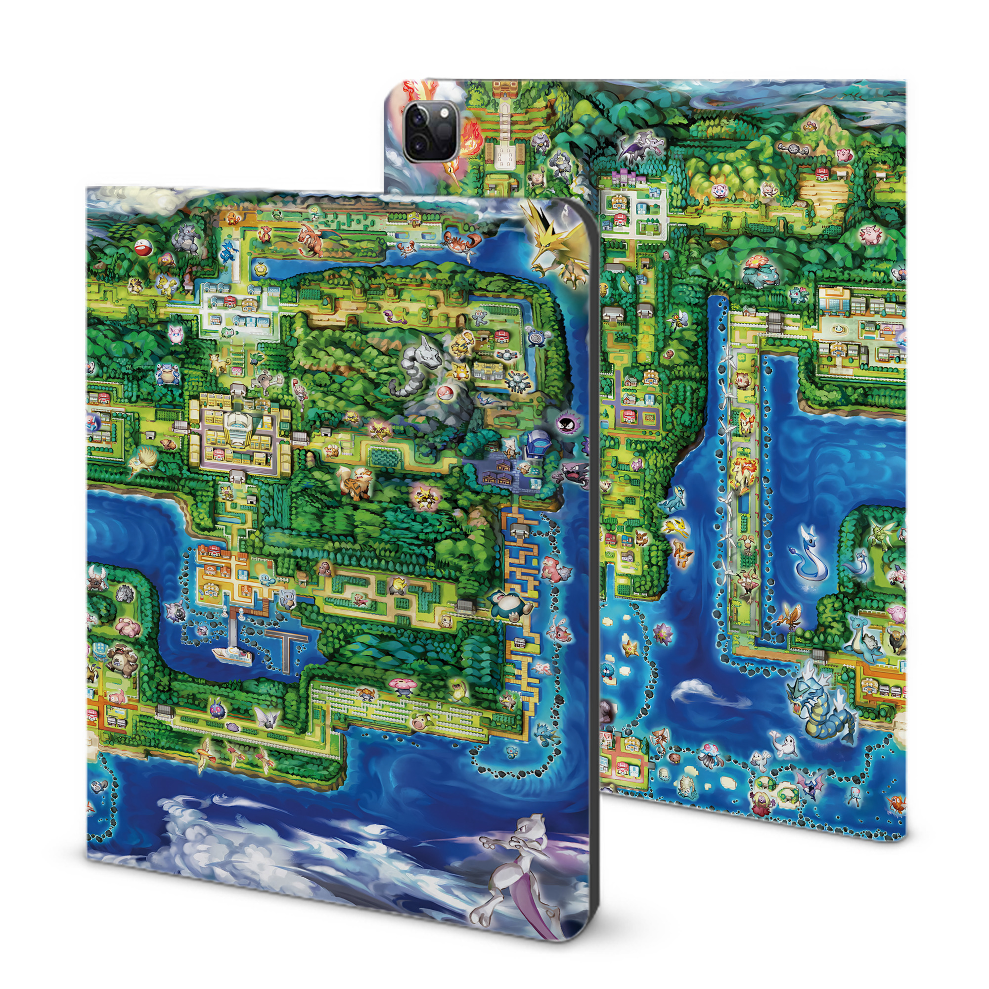 （画像用） ポケットモンスター Pokémon IPad ケース ブック型 PUレザー TPU 耐衝撃 軽量 薄型 ペン収納なし 全面保護 IPad 各モデル対応